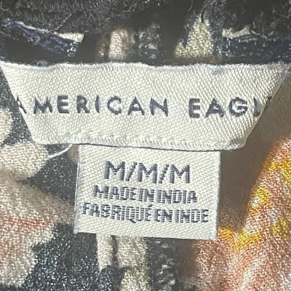 American Eagle Black & Peach Floral Print Ruffle Shorts - Picture 9 of 11